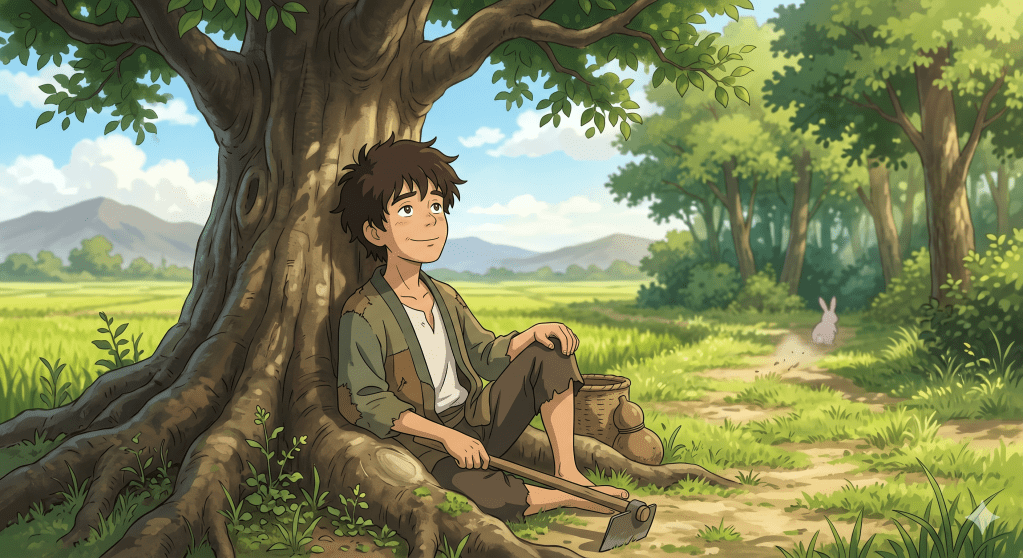 守株待兔 -To Stand by a Tree Stump Waiting for a&nbsp;Hare